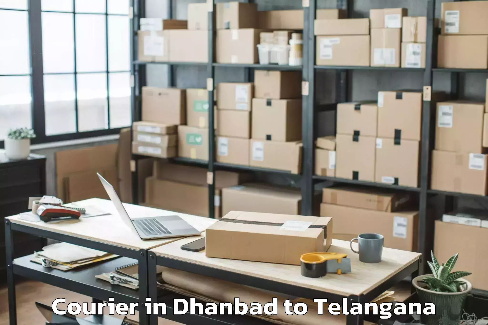 Easy Dhanbad to Hitec City Courier Booking